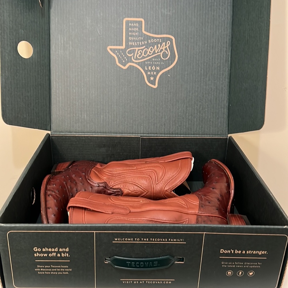 Tecovas cowgirl boots, size 9.5, brown - Picture 12 of 14